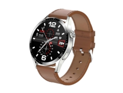 Reloj inteligente con pantalla de 1,32 pulgadas y correa de acero negra para natación y ciclismo para adultos. Ly Ebike