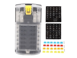 Caja De Fusibles St De 12 Circuitos Con Bloqueo De Seguridad, Fusibles De 5a-20a, 32v 180a