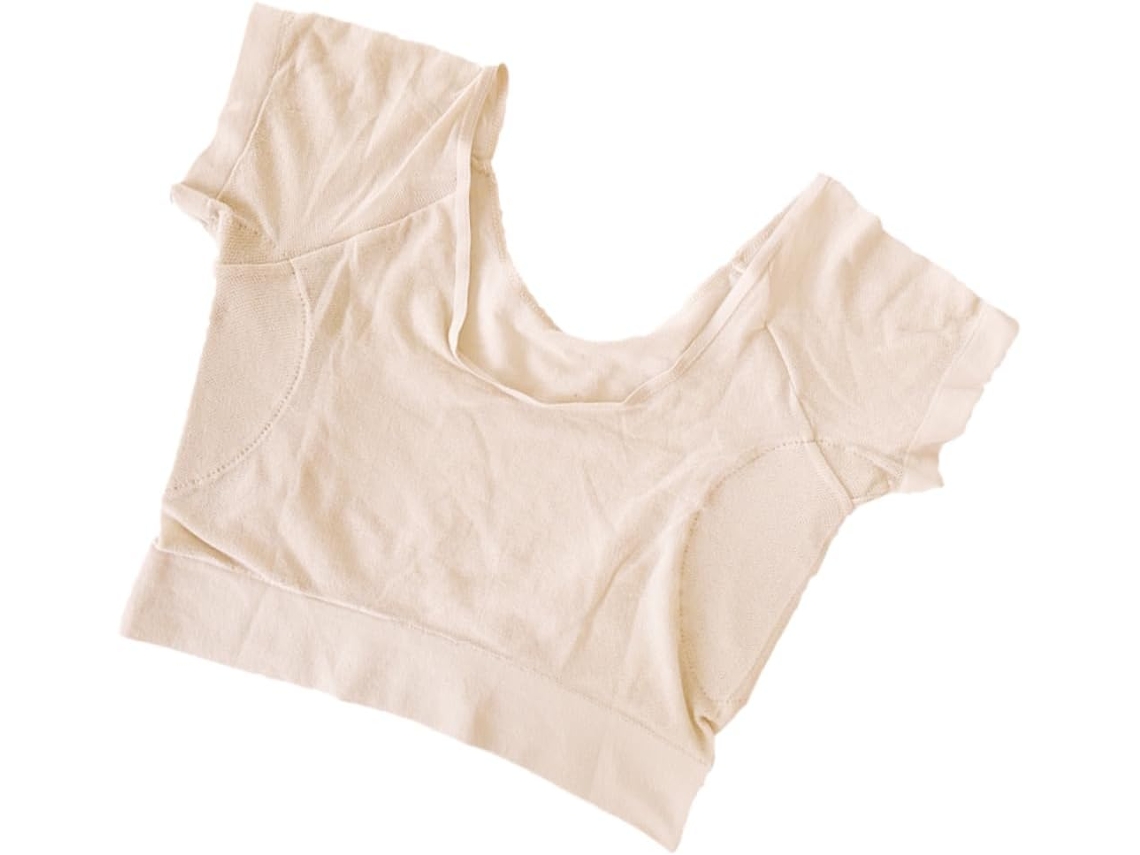 Chaleco De Ropa Interior Femenina De 3 Piezas Con Almohadillas Absorbentes En Las Axilas, Prenda Transpirable Y