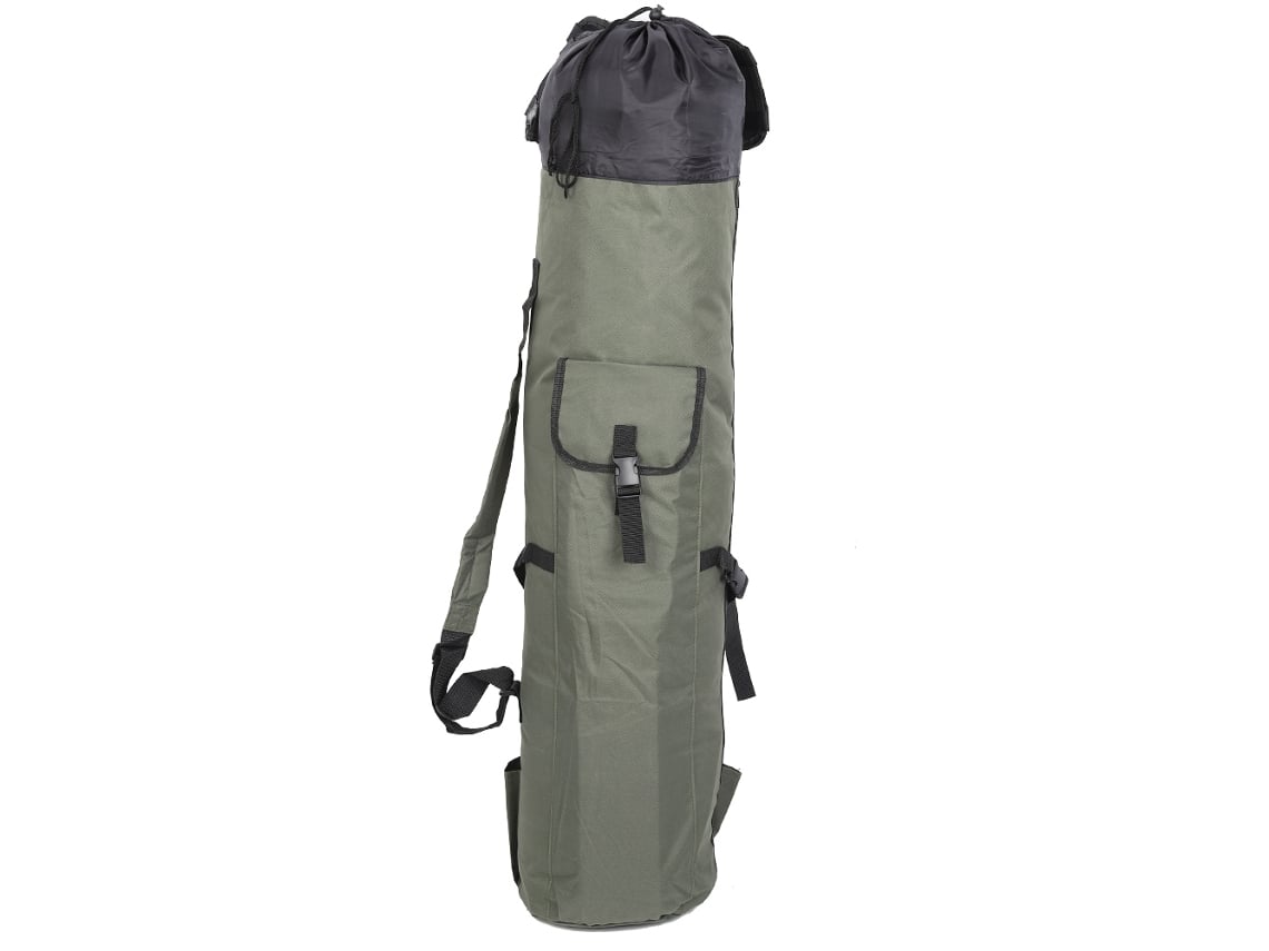 2026rebe-bolsa Para Cañas De Pescar De Nylon Con Gran Capacidad Funda Transportadora Almacén Accesorio (verde Negro)