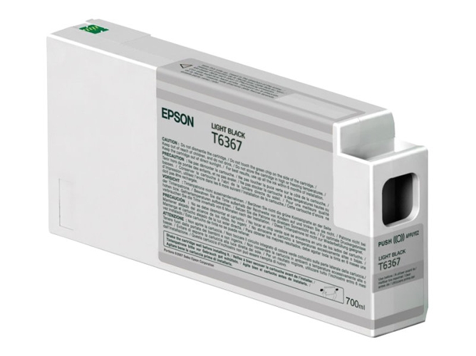 Cartucho de Tinta Original EPSON C13T636700 T6367 Gris 700ML -