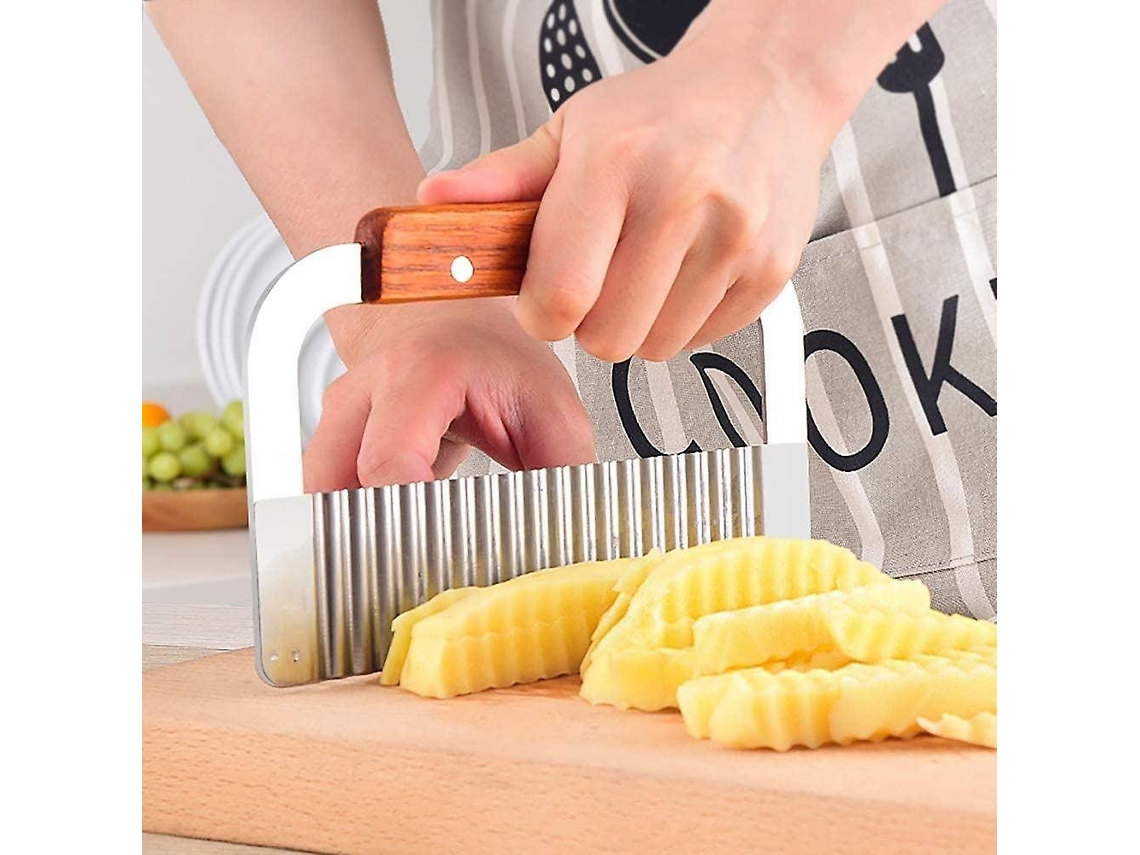 Cortador manual de papas fritas, rebanador y fabricante de papas fritas de acero inoxidable Rosewell