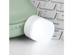 Juego de 4 luces nocturnas USB, minibombilla LED enchufable, blanco cálido, compacta, ideal para dormitorio, baño, guardería, pasillo, luz Facpoet