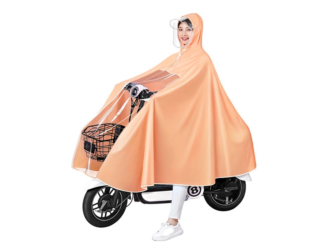 Poncho De Lluvia Para Scooter Eléctrico, Impermeable, Reutilizable, Unisex, Para Bicicleta, Abrigo De Lluvia Largo De Cuerpo Entero Para Adultos
