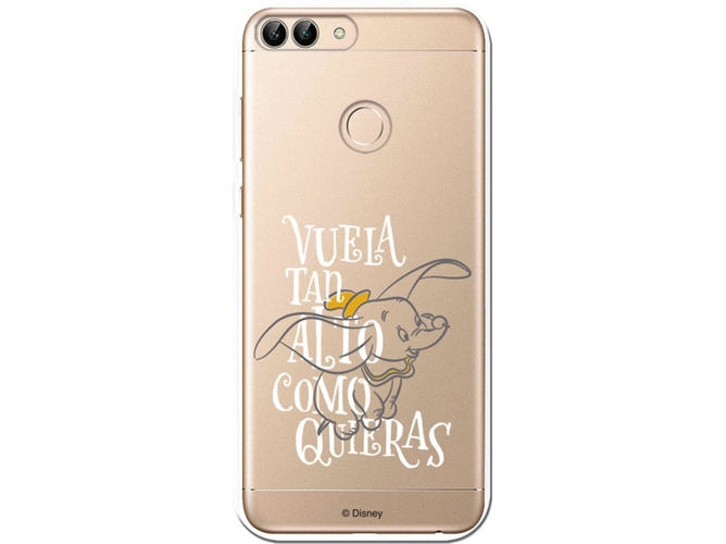 Carcasa Huawei P Smart DISNEY Dumbo Vuela Gris