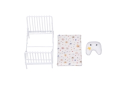 Cama En Miniatura Para Casa De Muñecas, Escala 1:12, Accesorios De Muebles De Dormitorio, Metal Blanco.