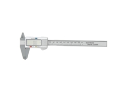 Calibrador Digital Electrónico Con Pantalla Lcd De 6 Pulgadas (150 Mm), Herramienta De Medición Con Conversión De Pulgadas A Milímetros, Pa66 Plateado.