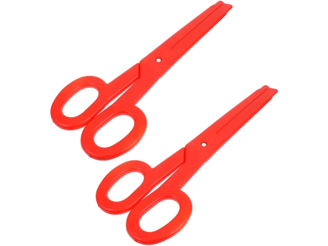 Tijeras Gigantes De Plástico Rojo Para Disfraz De Payaso, Juego De 2