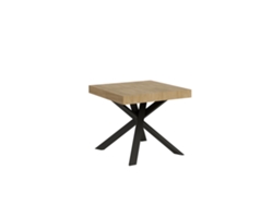 Mesa de Comedor ITAMOBY Clerk (90x90/194 - Paneles de Melamina - Roble Natural)