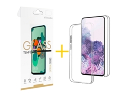 Pack 1 X Película de Vidrio Templado 2.5D + Funda GANDY por TCL 406 Dupla 360º Incoloro Clear