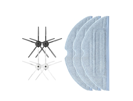 Paños de fregado, Cepillo Lateral para Xiaomi Roborock T7 T7Plus S7, almohadillas de limpieza para aspiradora, pieza de Robot aspirador
