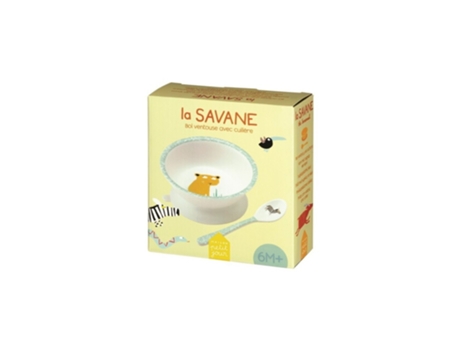 Ventosa con cuchara para bebés PETIT JOUR La Savane