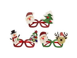 3 Pares De Vasos Navideños De Plástico Con Purpurina - Accesorios Festivos - Regalo Para Fiestas