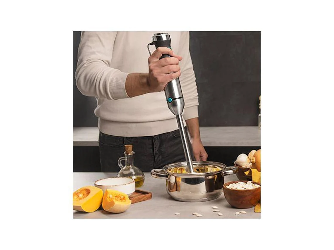 Cecotec Batidora De Mano Power Titanblack 1500 Xl Cream&amp;crush. Potencia 1500 W, Cuchilla 4 Hojas Con Revestimiento Titanio