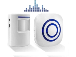Kit De Timbre Inalámbrico Con Receptor Y Sensor De Movimiento Pir Para Alerta De Visitantes Y Seguridad