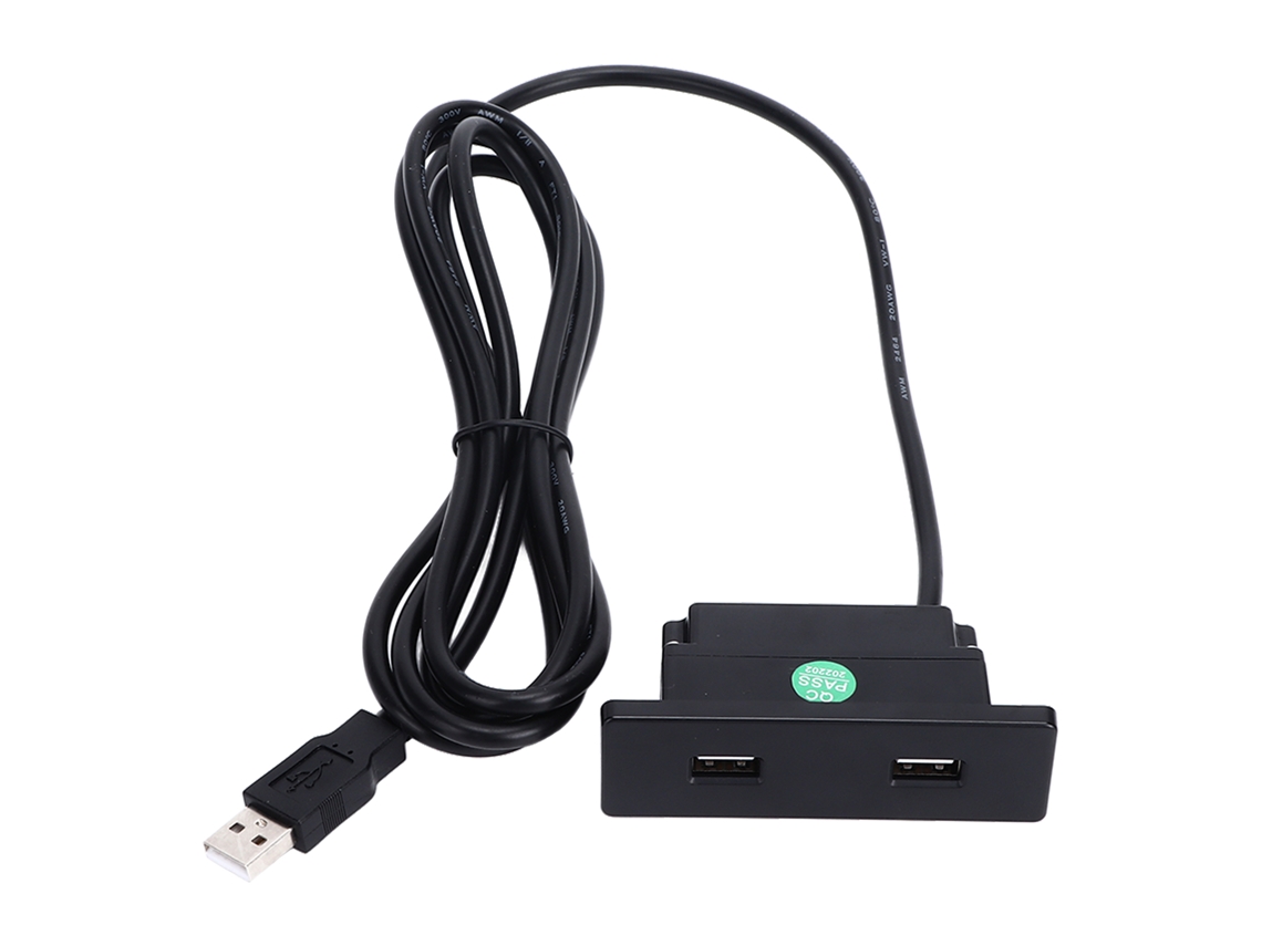 Toma Usb Integrada Con 2 Puertos Y Cable De 2,5 M, Material Abs, Para Cargar El Sofá, La Mesa Y El Teléfono Móvil.
