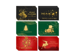 Colorido juego de 24 tarjetas navideñas, tarjetas de felicitación con sobres y pegatinas NEVEANCE