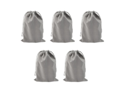 5 Bolsas De Proteção Para Fones De Ouvido Com Cordão De Tração Capacidade Grande Leve Portátil 20x30cm