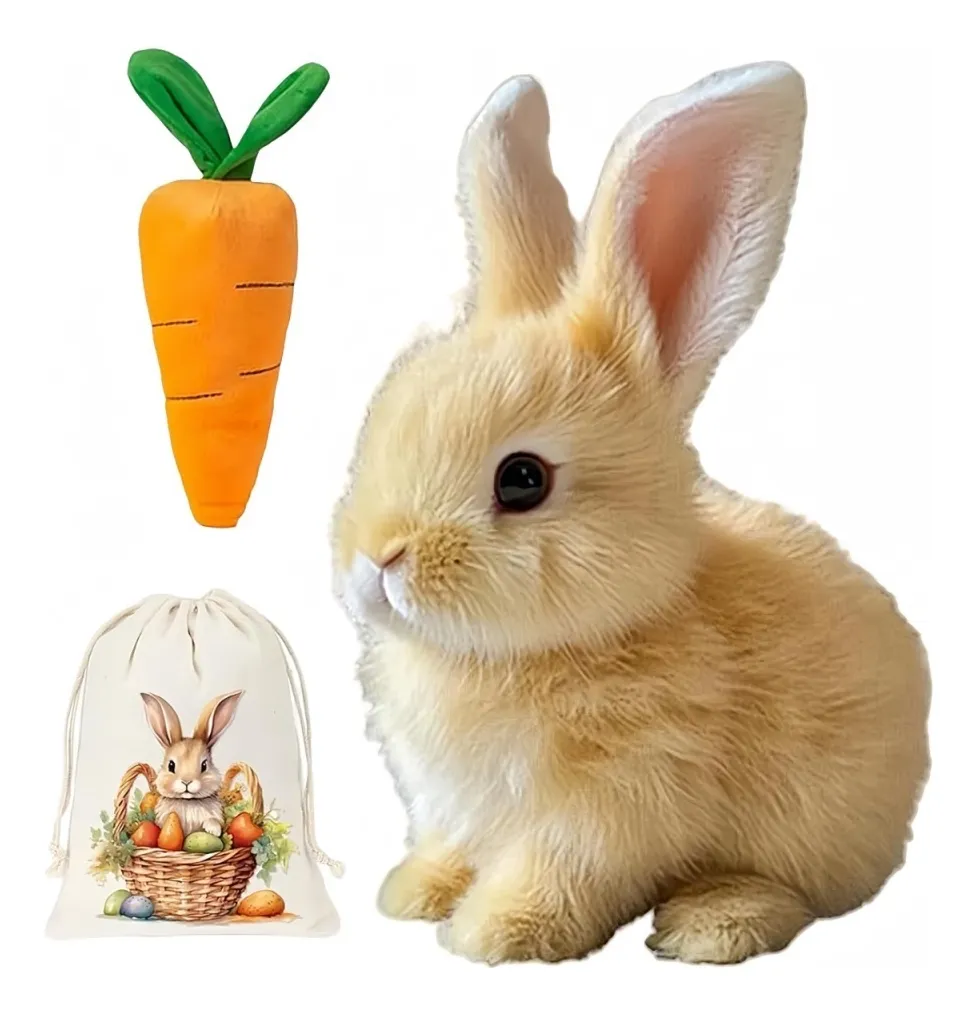 Este conejito de Pascua realista de Bunby