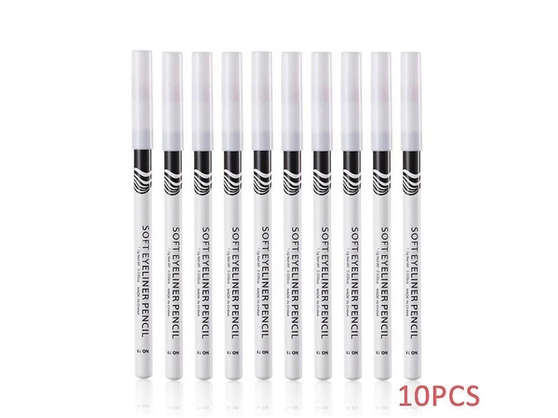 Lápiz Delineador De Ojos Blanco Pigmentado De Larga Duración E Impermeable, 2-10 Unidades Para Maquillaje.