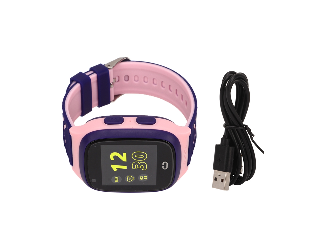 Rebe-reloj Inteligente Impermeable Para Niños Con Cámara De Video Pantalla Táctil Reloj Despertador Rosa Niños Niñas