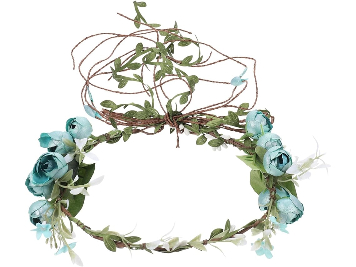 Faixa De Cabelo Floral Azul, Leve E Confortável, Em Tecido, Para Mulheres, Acessório De Cabelo Natural.