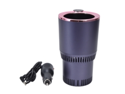Copo Refrigerador para Carro com Visor Digital Inteligente Roxo Escuro para Latas e Garrafas de Bebidas