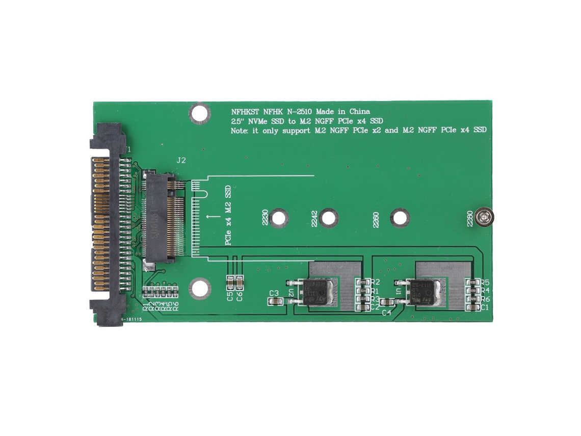 Tarjeta Adaptadora Nvme A Ngff M-key Pci-e U.2 A M.2 Sff 8639