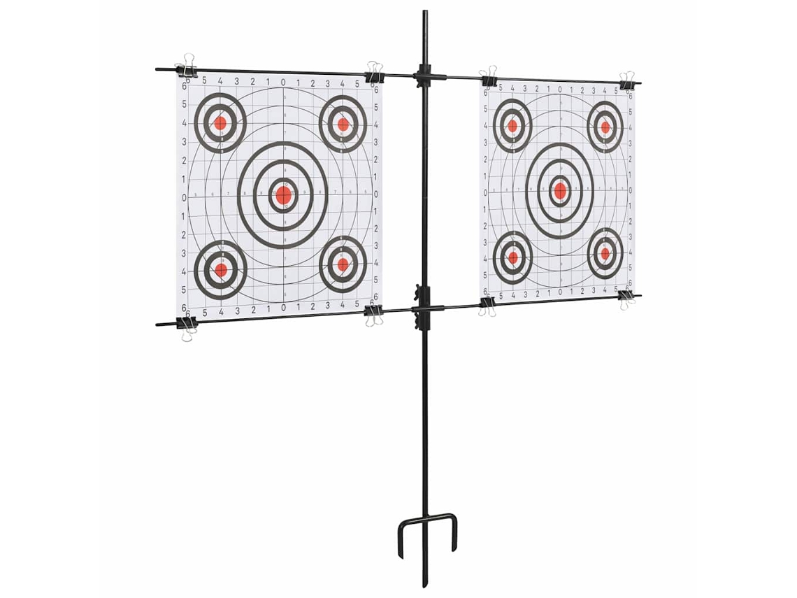 Soporte de papel de tiro al blanco VIDAXL Acero (78 x 76 cm)