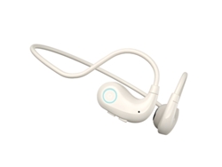 Auriculares abiertos, con graves potentes, compatibles con Bluetooth de Apple, color blanco.