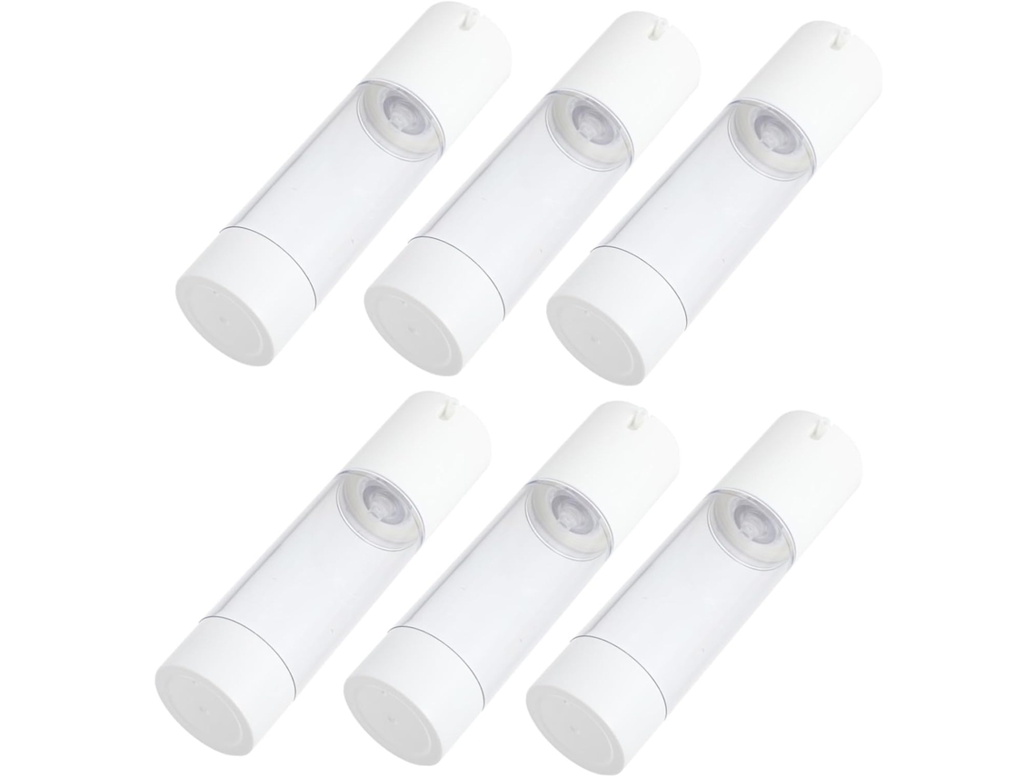 Juego De 6 Botellas Vacías Con Dosificador Para Cosméticos, Lociones Y Champús - Juego De Botellas De Viaje