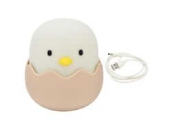 Lámpara De Noche 3d De Silicona Con Forma De Pollito Para Niños, Ajustable Y Duradera.