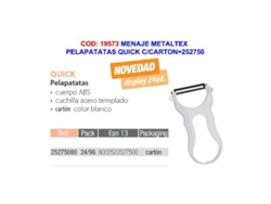 Menaje metaltex pelapatatas quick c-carton 252750