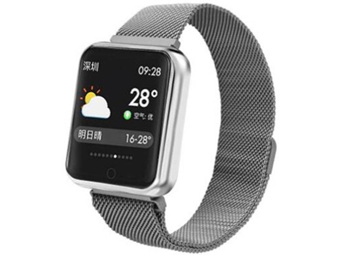 Smartwatch WJS ZH0083 (Bluetooth - Monitoreo Cardíaco - Gris)