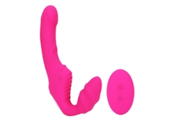 Vibrador De Doble Cabeza Con Control Remoto Con 9 Modos De Vibracin Para Mujeres (rojo Rosa)