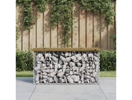 Banco De Jardín VIDAXL Marrón Madera (83x31,5x42 cm)