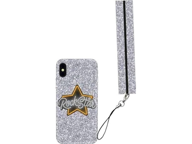 Funda iPhone X, XS BENJAMINS Rockstar Plateado