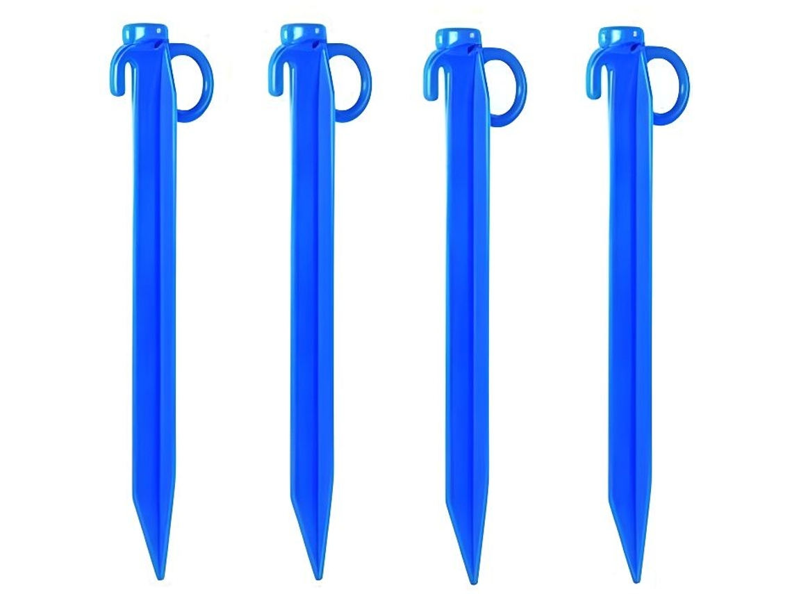 Estacas Ribimex Conjunto De 4 Estacas Para Lonas Azul Fijación De Lonas Lona