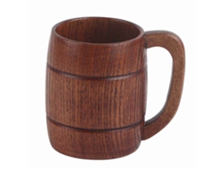 Vasos de cerveza de madera natural pura, hechos a mano y ecológicos para agua. Colores en las fotos.