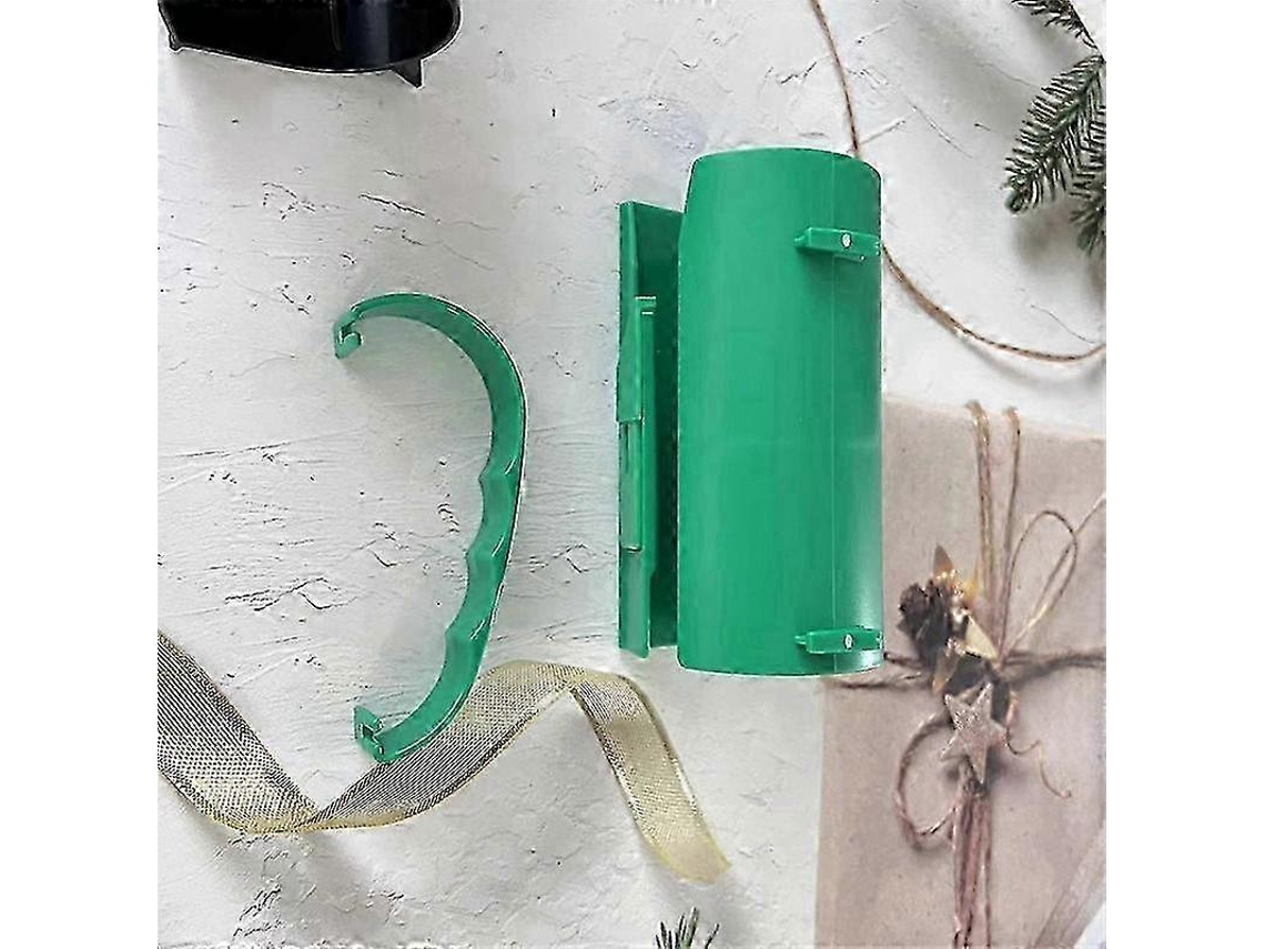 Cortador de papel de regalo (2 unidades) con soporte. Ideal para Navidad, cumpleaños, bodas y envolver regalos. Negro y verde. Szrh AS Rosewell