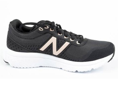 Zapatillas Deportivas NEW BALANCE 411 Mujer (Negro - Tejido, Material Sintético -36,5)