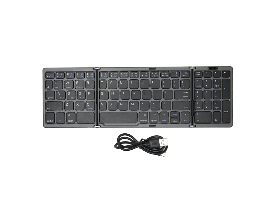 Teclado Bluetooth Plegable Con Tecla Numérica