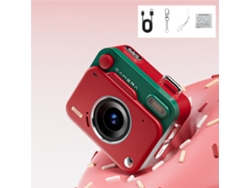 Mini Cámara Digital Hd 1080p (roja, 8 Gb) - 48 Mp - Cámara Para Selfies Escolares Para Estudiantes Y Niños