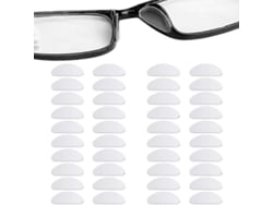 20 Pares De Almohadillas De Nariz De Silicona Para Gafas Adhesivas En Forma D Cojines Para Anteojos Anti-deslizantes