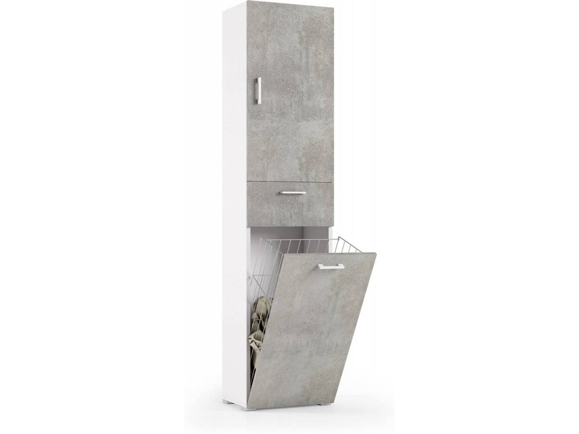 Armario DMORA Gris (Aglomerado de Melamina - 45x195x32 cm)