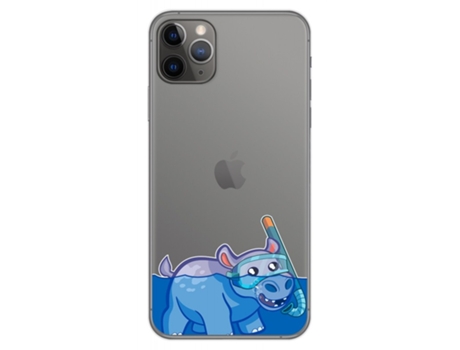 Carcasa iPhone 11 Pro Max (6.5) TUMUNDOSMARTPHONE Dibujos Transparente Multicolor