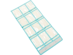 Organizador Pared Transparente 12 Bolsillos Verde Claro Bolsa Colgante Teléfono Móvil Almacenamiento Versátil