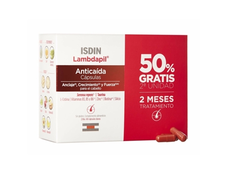 Tratamiento Anticaída Isdin Lambdapil Cápsulas 120 Unidades (60 unidades)