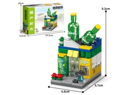 (caja De Refugio De Nieve Con 97 Pellets) City Street View Bloques Pequeños Pellets Puzzle Juguetes Para Niños