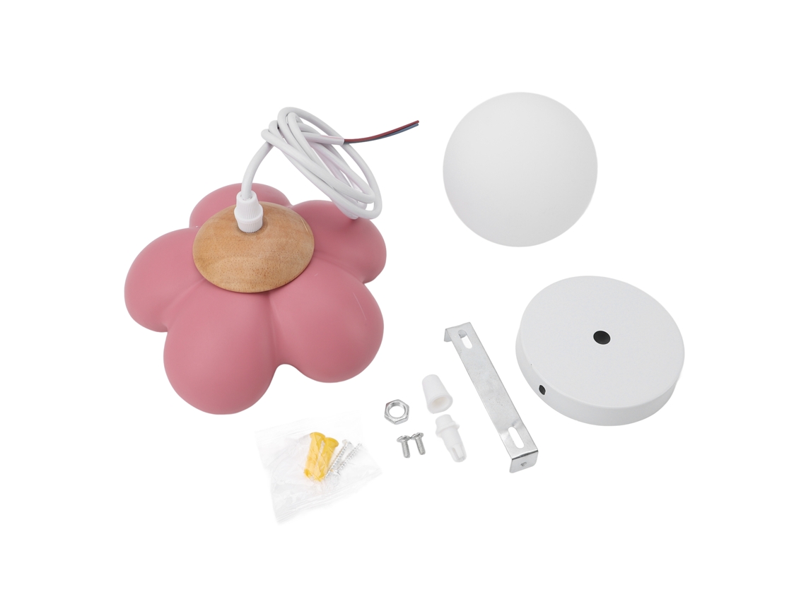 Luminária Pendente Flor Estilo Creme G9 Para Ilha De Cozinha Sala De Jantar Quarto Sala De Estar